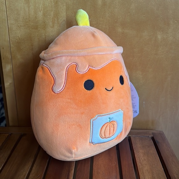 *CROSS LIST* NWT 8” & 5” SET Misha Pumpkin Candle Squishmallows Halloween fall - Picture 10 of 11
